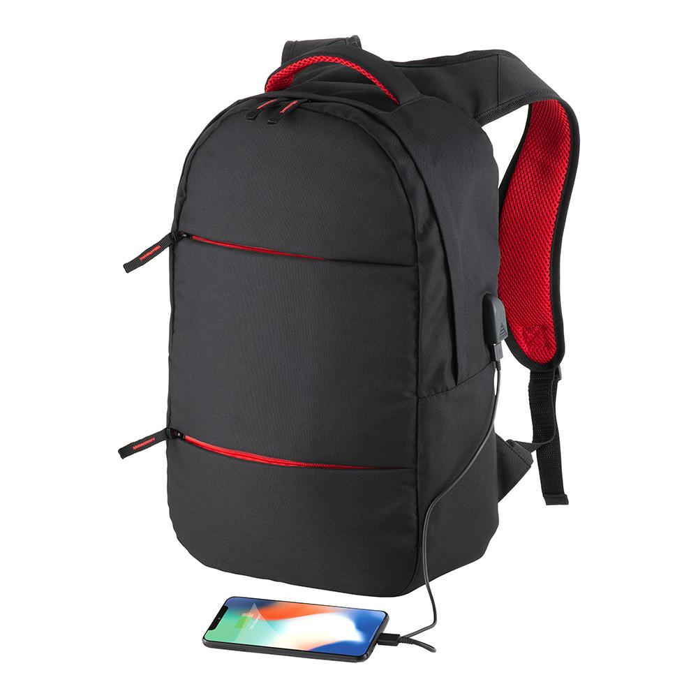 Zaino porta computer in poliestere 600D. Tasca principale porta pc e 3 tasche frontali Zaino porta computer in poliestere 600D. Tasca principale porta pc e 3 tasche frontali